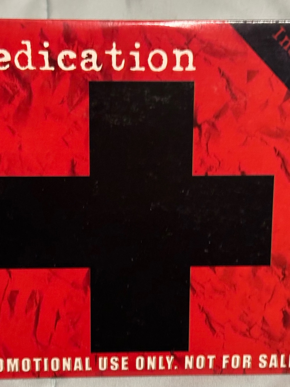 Medication CD sampler with Large Black Cross Graphic - Picture 1 of 4